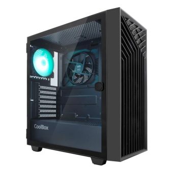 CoolBox GAMING ATX CASE GA300 GRIDLINE ARGB BLACK USB-C 3.2 GEN1 NO…
