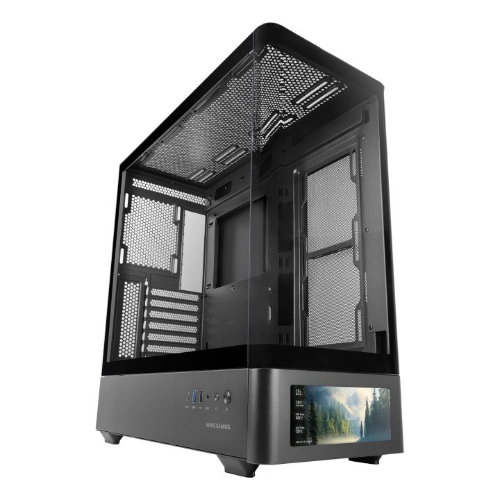 Mars Gaming MCLCDPRO caixa de PC Midi Tower Preto
