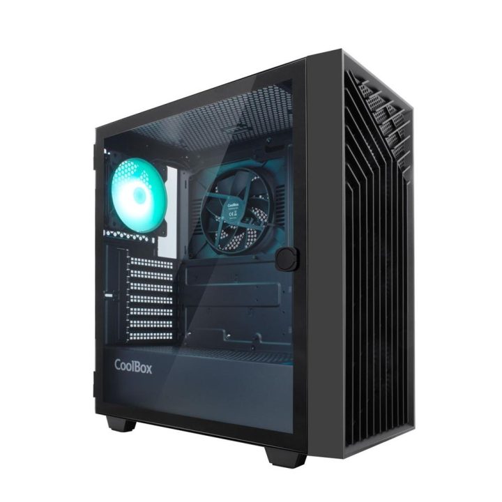 CoolBox GAMING ATX CASE GA300 GRIDLINE ARGB BLACK USB-C 3.2 GEN1 NO…