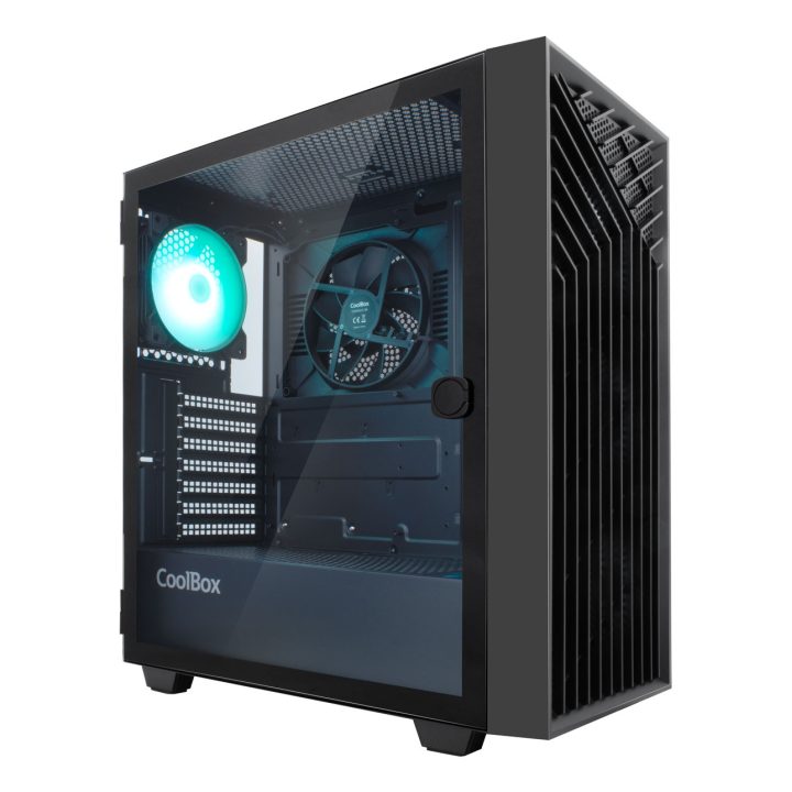 CoolBox GAMING CAIXA ATX GA300 GRIDLINE ARGB PRETO USB-C 3.2 GEN1 SEM…