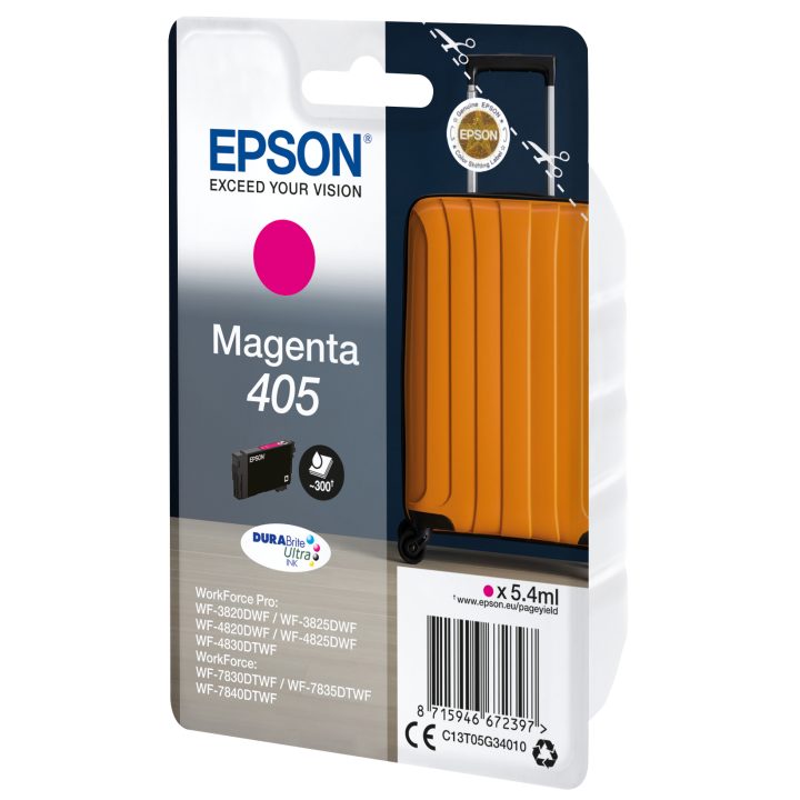 Epson Singlepack Magenta 405 Tinta DURABrite Ultra
