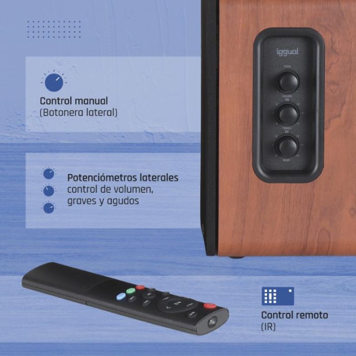 iggual 2.0 Speakers 50W Bluetooth 5.3 Home Studio