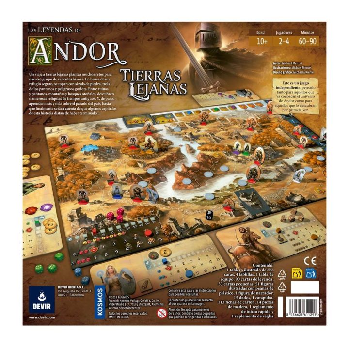 Devir Juego de mesa las leyendas de andor: tierras lejanas…