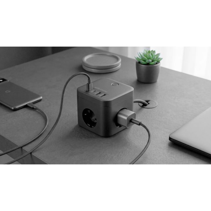Mars Gaming MDCUBE35 Mobile Device Charger Black