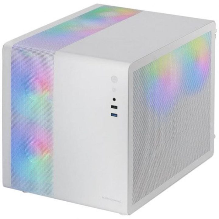 Mars Gaming MC-400, Compact Micro-ATX Gaming Case, Full Tempered…
