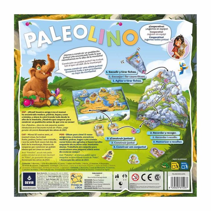 Devir Paleolino Board Game (BGPALINTR)