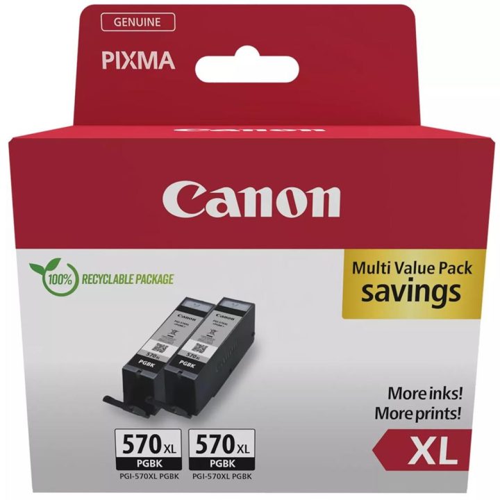 Canon 0318C010 Ink Cartridge 2 piece(s) Original High Yield (XL) Black