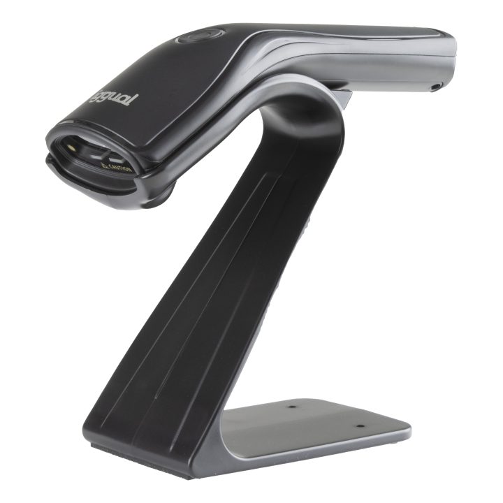 iggual 2D Barcode Scanner USB Button Stand