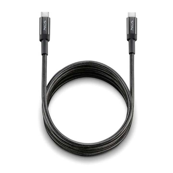 NGS KNOT 100W-3 cabo USB USB 2.0 3 m USB C 0,48 Gbit/s Preto