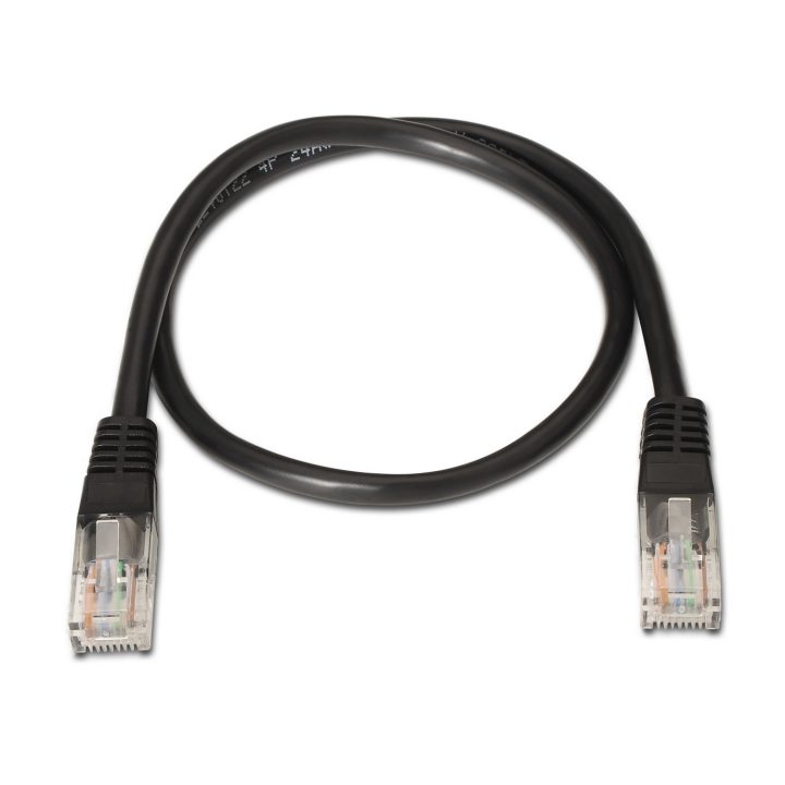 AISENS A135-0258 Cat6 U/UTP (UTP) Network Cable Black 1 m