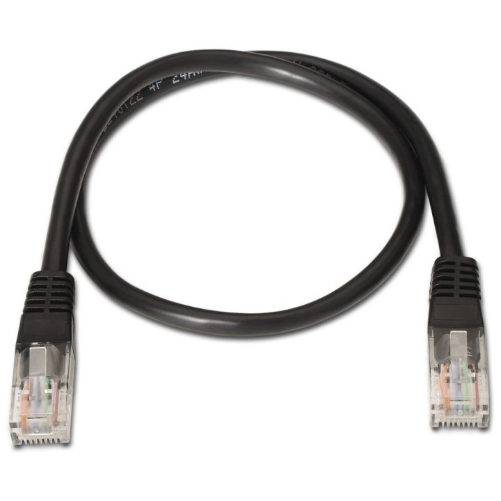 AISENS A135-0258 Cat6 U/UTP (UTP) Network Cable Black 1 m