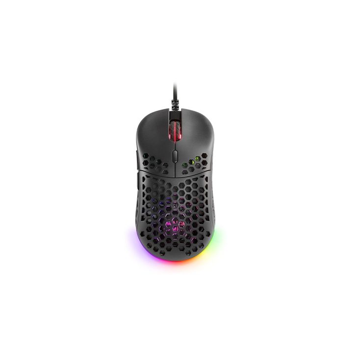 Mars Gaming MM55 Black, RGB Chroma Gaming Mouse, Ultra-lightweight…