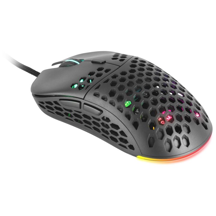 Mars Gaming MM55 Black, RGB Chroma Gaming Mouse, Ultra-lightweight…