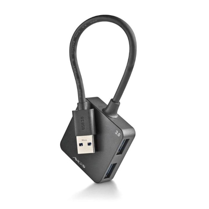 NGS IHUB 3.0 TINY USB 3.2 Gen 1 (3.1 Gen 1) Type-A 5000 Mbit/s Black