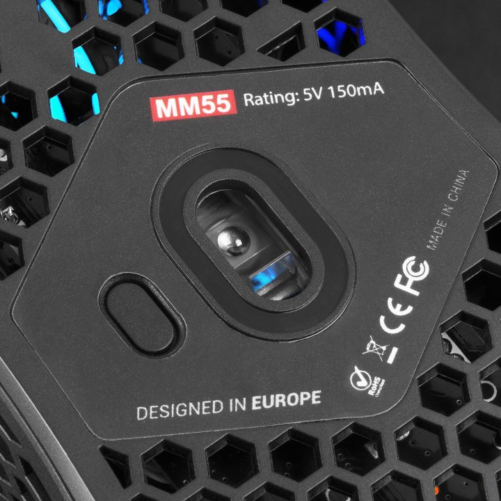 Mars Gaming MM55 Black, RGB Chroma Gaming Mouse, Ultra-lightweight…