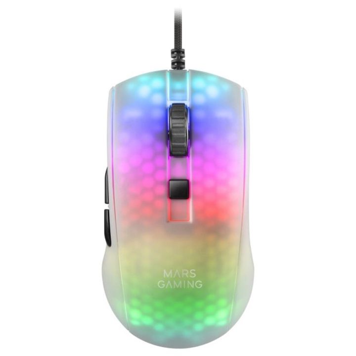 Mars Gaming MMRW, RGB Chroma Gaming Mouse, Ultra-Light Translucent…