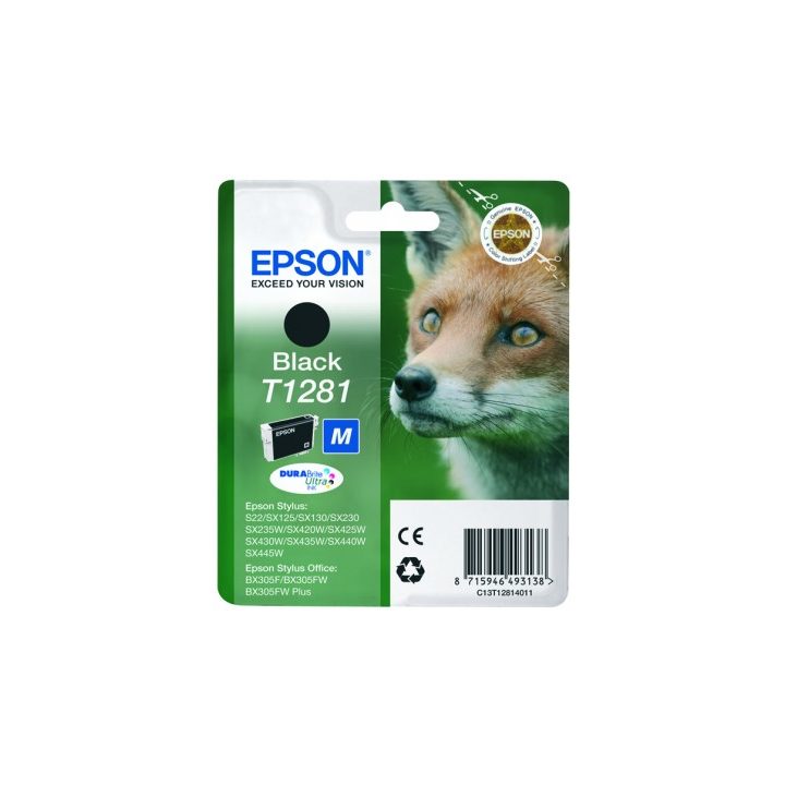 Epson Fox T1281 Black Ink Cartridge