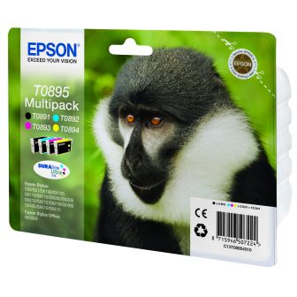 Epson Monkey Tinta multipack 4 cores T0895 DURABrite Ultra Mono