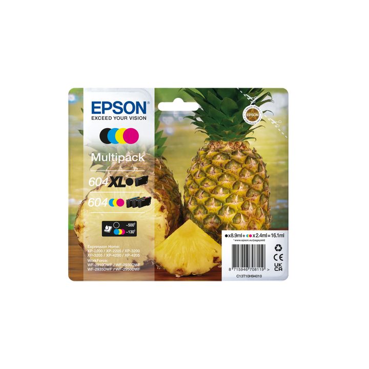 Epson Multipack 4-colours 604 XL Black/Std. CMY