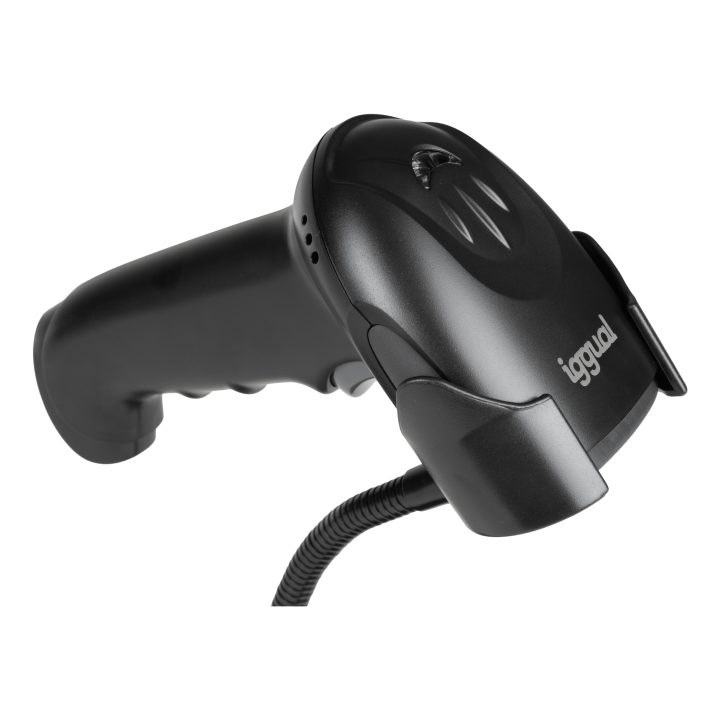 iggual 2D Barcode Scanner USB Trigger Stand