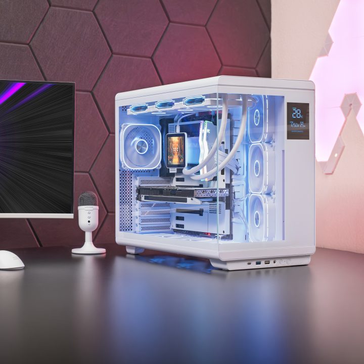Mars Gaming MCREVPROW White Midi Tower PC Case