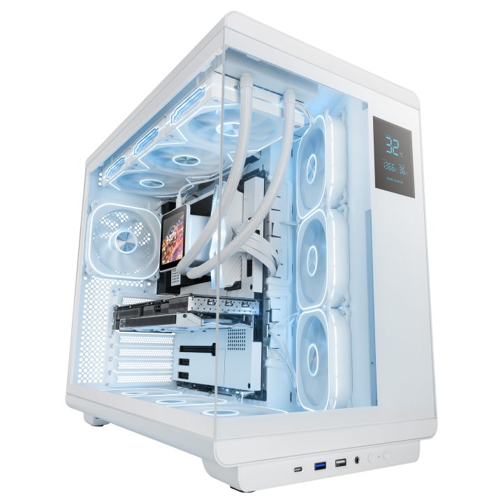 Mars Gaming MCREVPROW White Midi Tower PC Case