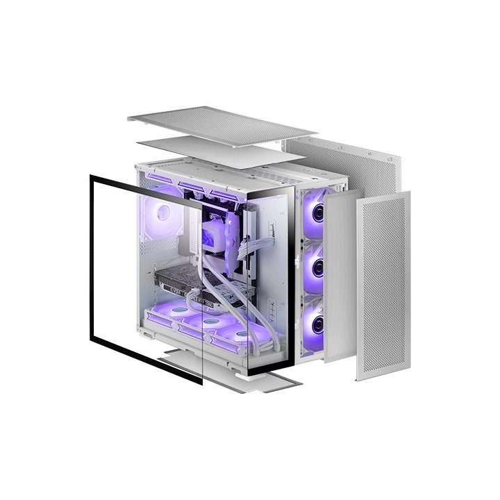 Mars Gaming MC-NOVA2, Caja Gaming Custom XXL E-ATX, Doble Cristal…
