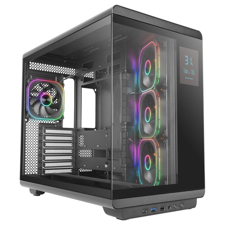 Mars Gaming MCREVMAX caixa de PC Midi Tower Preto