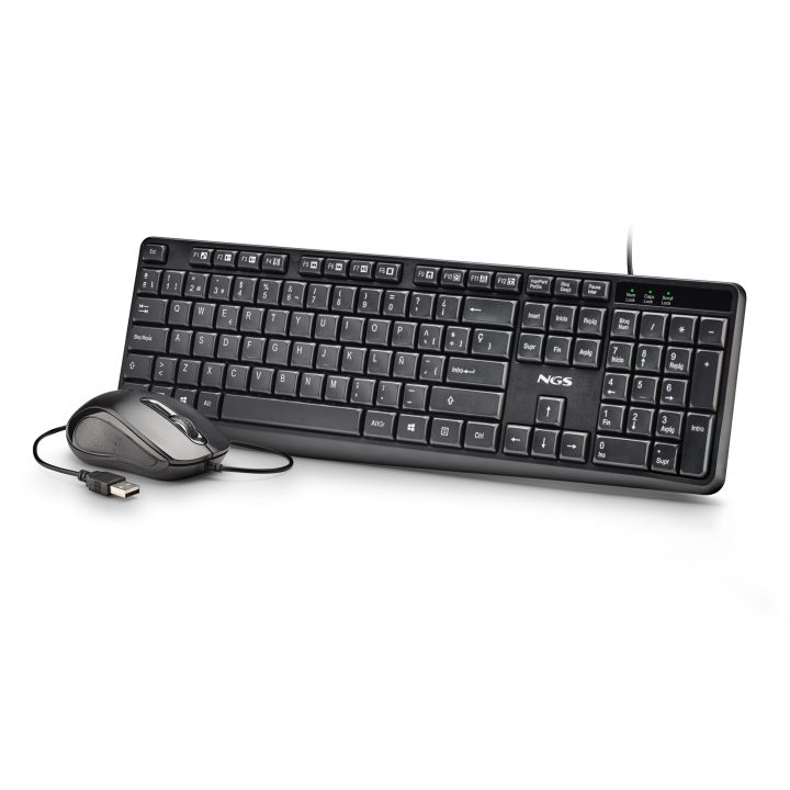 NGS COCOA KIT V2 teclado Ratón incluido Universal USB QWERTY Español…