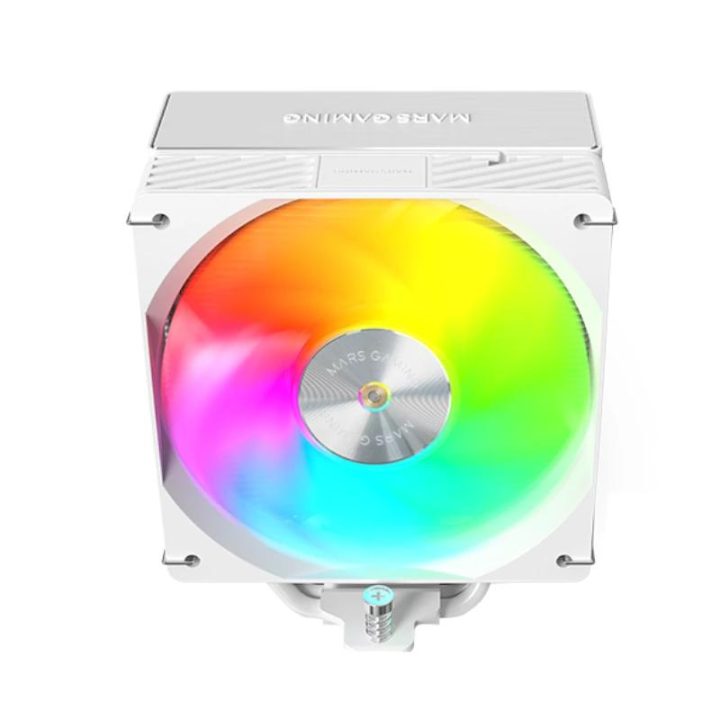 Mars Gaming MCPUX5ARGBW PC Cooling System CPU Air Cooler 12 cm White…