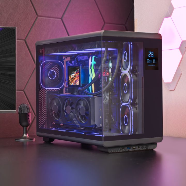 Mars Gaming MCREVMAX Black Midi Tower PC Case