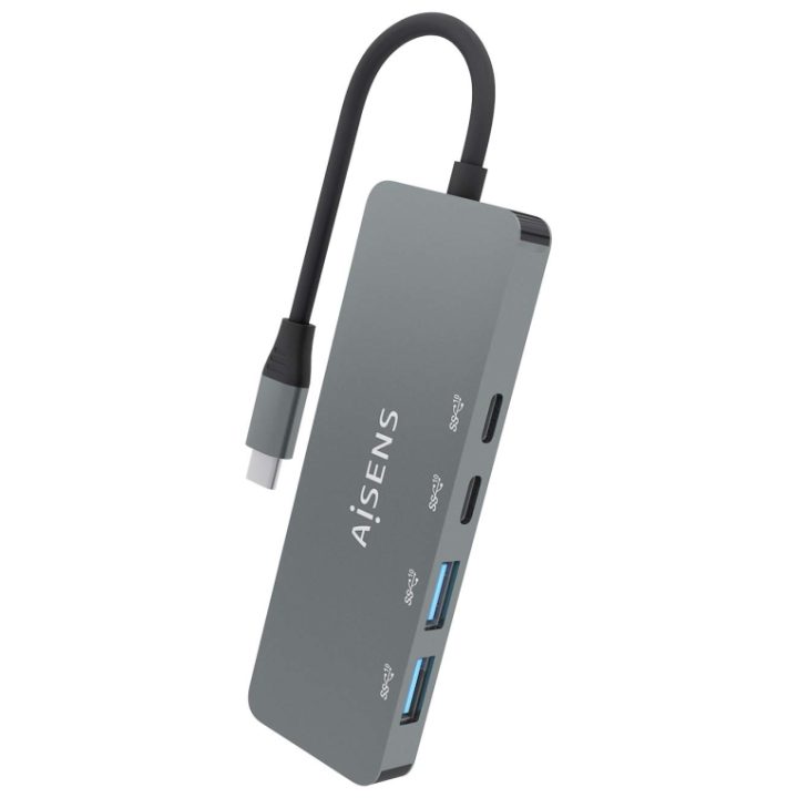 Hub USB 3.2 Gen2 10G USB-C, USB-C/M-2xUSB-C/H-2xUSB-A/H, Cinzento…