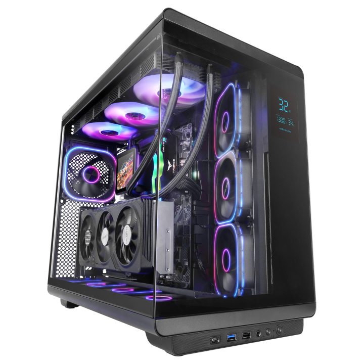 Mars Gaming MCREVMAX Black Midi Tower PC Case