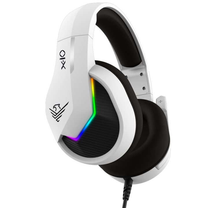 Auscultadores gaming Phoenix X-IO brancos multiplataforma com cabo…
