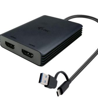 Adaptador de vídeo i-tec USB-A/USB-C Dual 4K/60 Hz HDMI