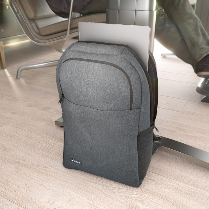 AISENS Premium Laptop Backpack 15.6, Gray