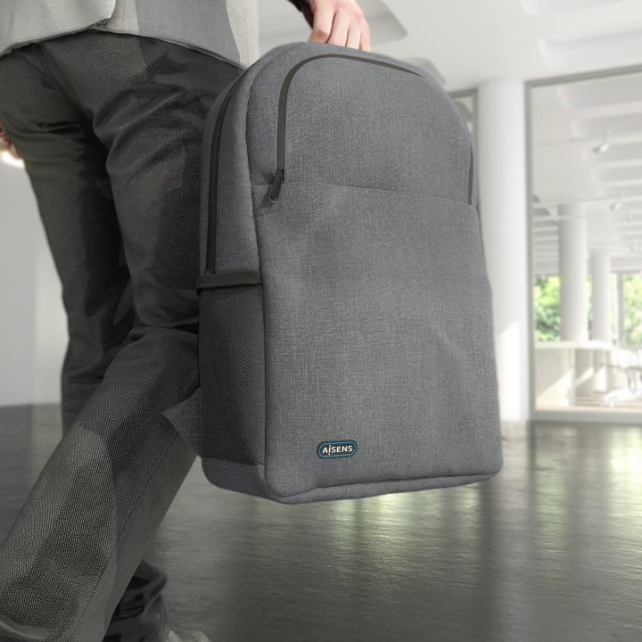 AISENS Premium Laptop Backpack 15.6, Gray