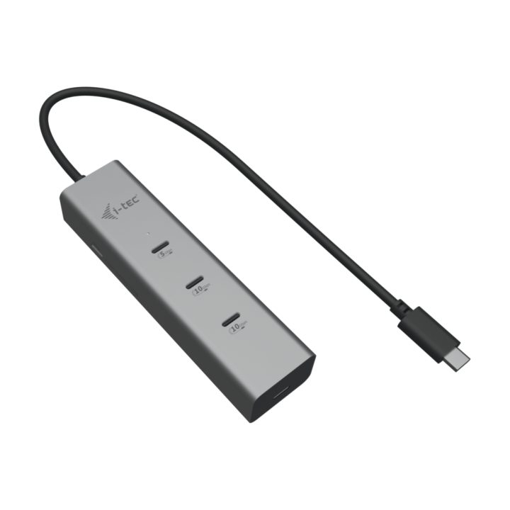 i-tec Metal USB-C Charging HUB 5port with USB-C video 8K + Power…