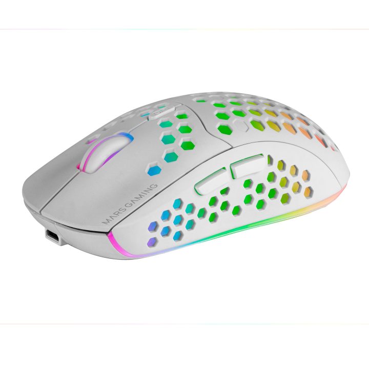Mars Gaming MMW3W, Rato Gaming Sem Fios, RGB Flow, Ultraleve 79 g…