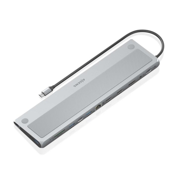 AISENS USB-C Dock 12 en 1, USB-C a 2xHDMI, 1xDisplayPort, 1xRJ45…