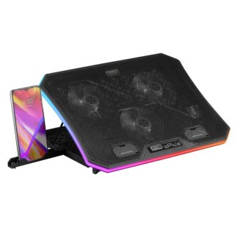 Mars Gaming MNBC6, XL 19'' ARGB Cooling Pad + Stand, 3 Fans, Phone…