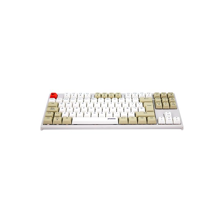 Phoenix technologies Teclado gaming royal pbt mecânico branco…