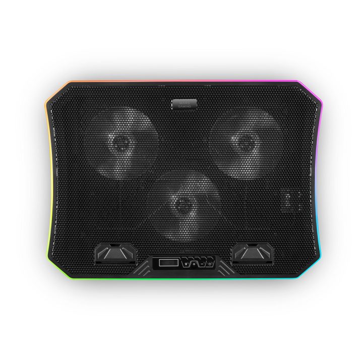 Mars Gaming MNBC6, XL 19'' ARGB Cooling Pad + Stand, 3 Fans, Phone…