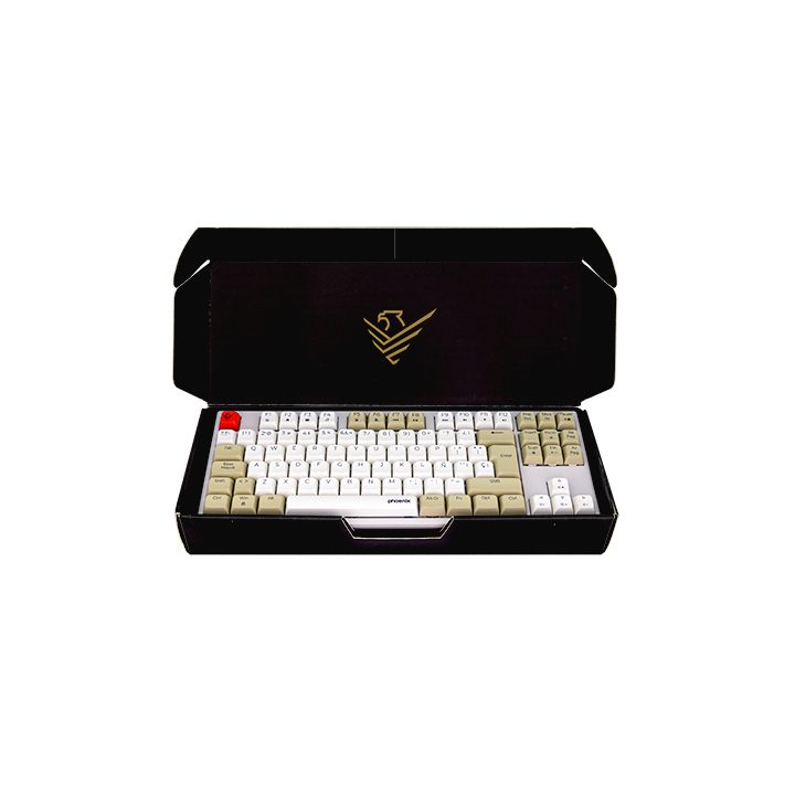 Phoenix Technologies Royal PBT Mechanical Gaming Keyboard White…