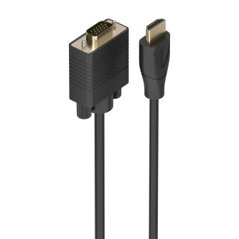 AISENS Cabo Conversor HDMI para SVGA, HDMI A/M-SVGA/M, Preto, 2.0m