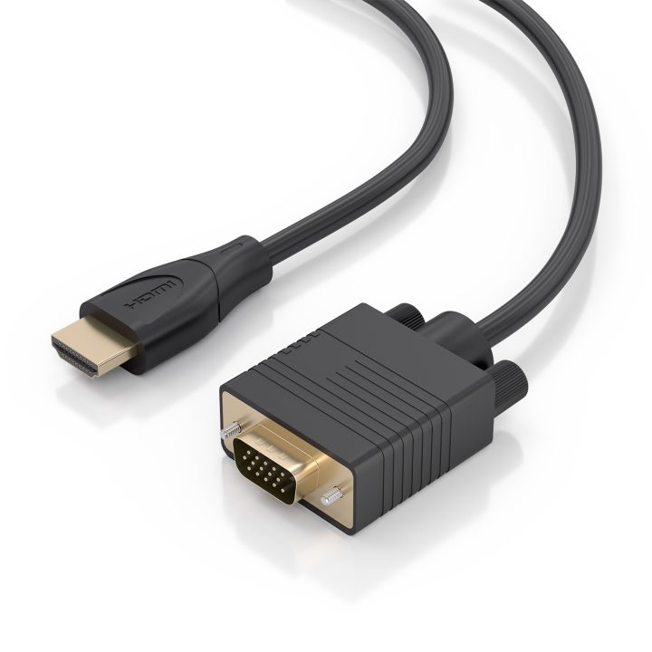 AISENS HDMI to SVGA Converter Cable, HDMI A/M-SVGA/M, Black, 2.0m
