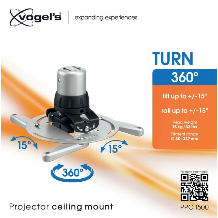 Vogel's Ceiling Mount Kit - for projector - silver - ceiling…