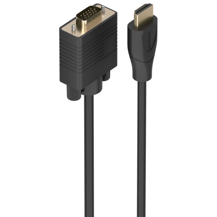 AISENS Cabo Conversor HDMI para SVGA, HDMI A/M-SVGA/M, Preto, 2.0m