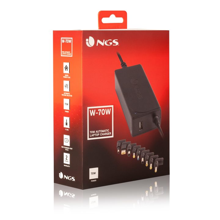 NGS W-70W adaptador e inversor de corrente Interior Preto