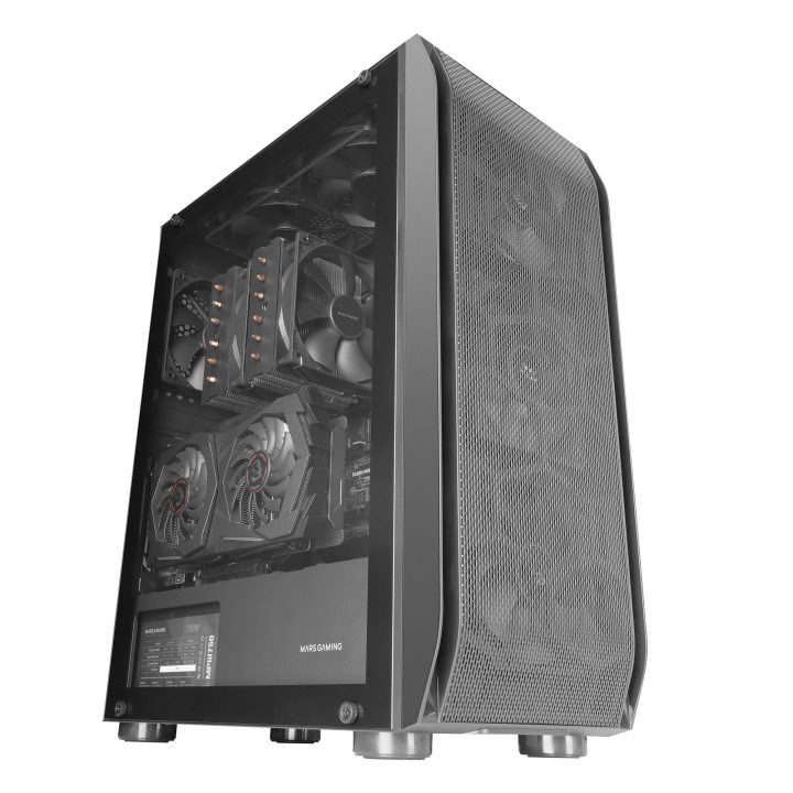 Mars Gaming MC-PRO2, Professional E-ATX Case, CPU Freezer System, 5…